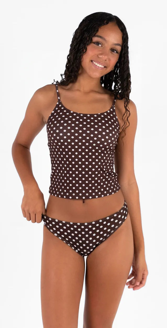 Aquarius Bikini Bottom Chocolate Polka