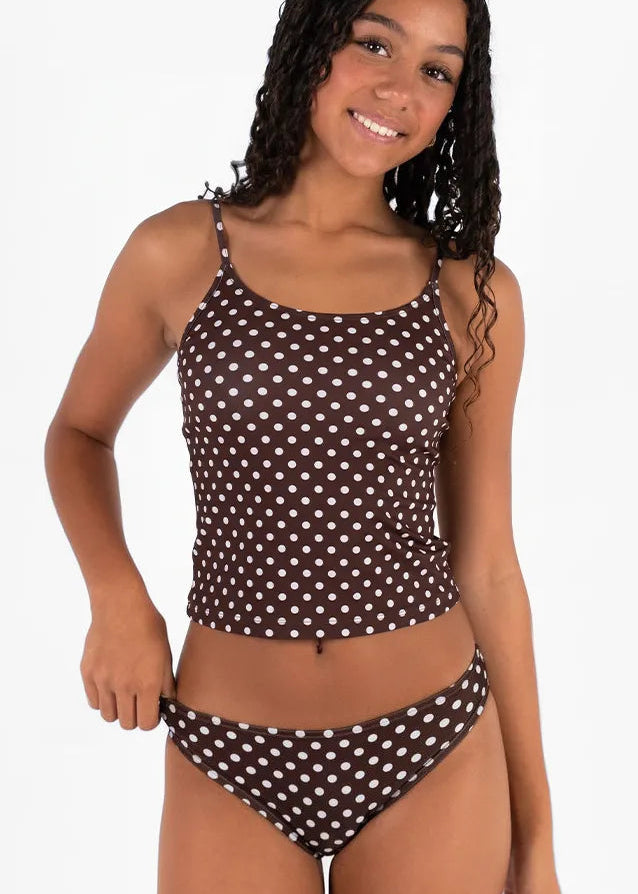 Aquarius Bikini Bottom Brown Polka