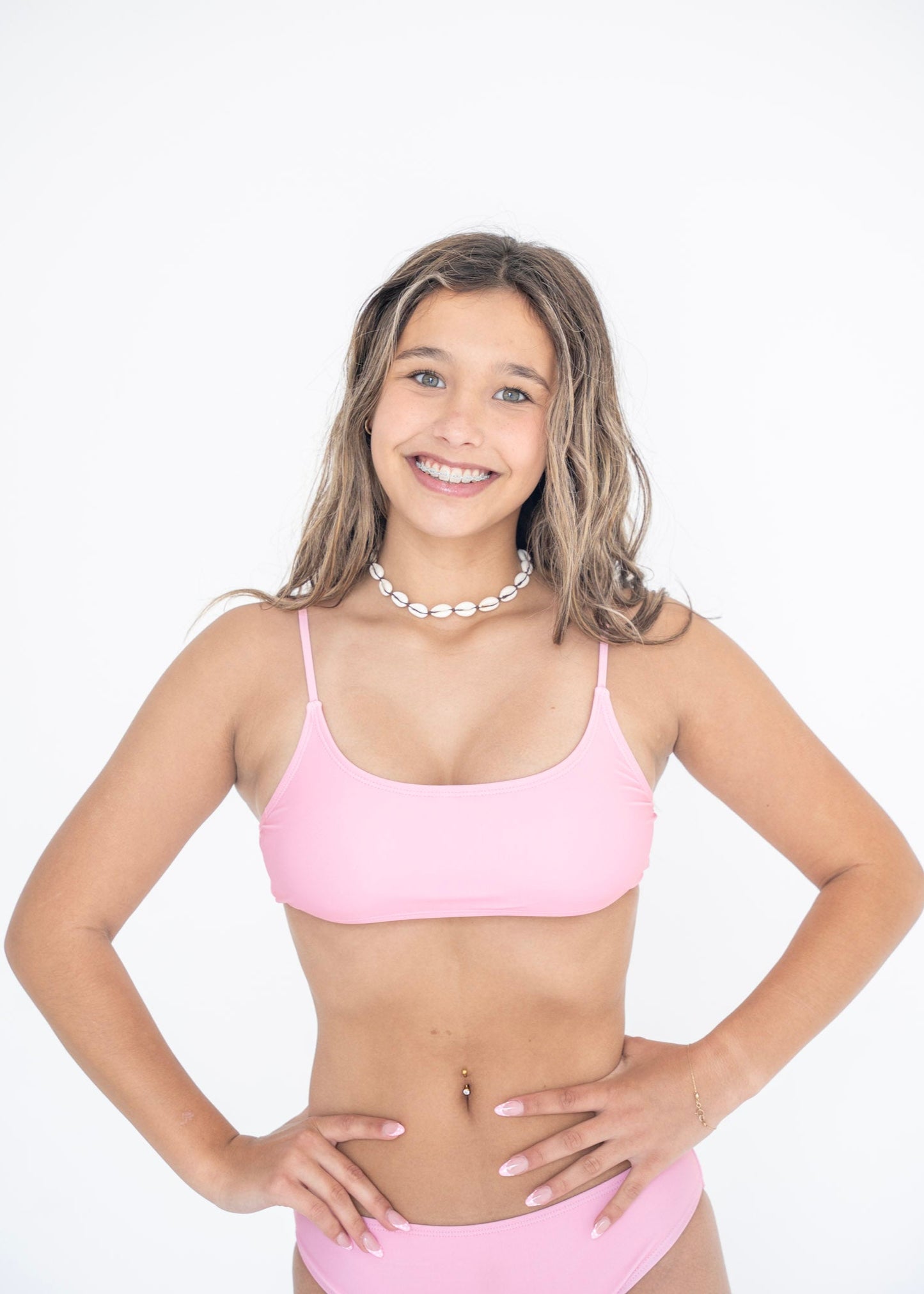 Coconut Bikini Top Pink