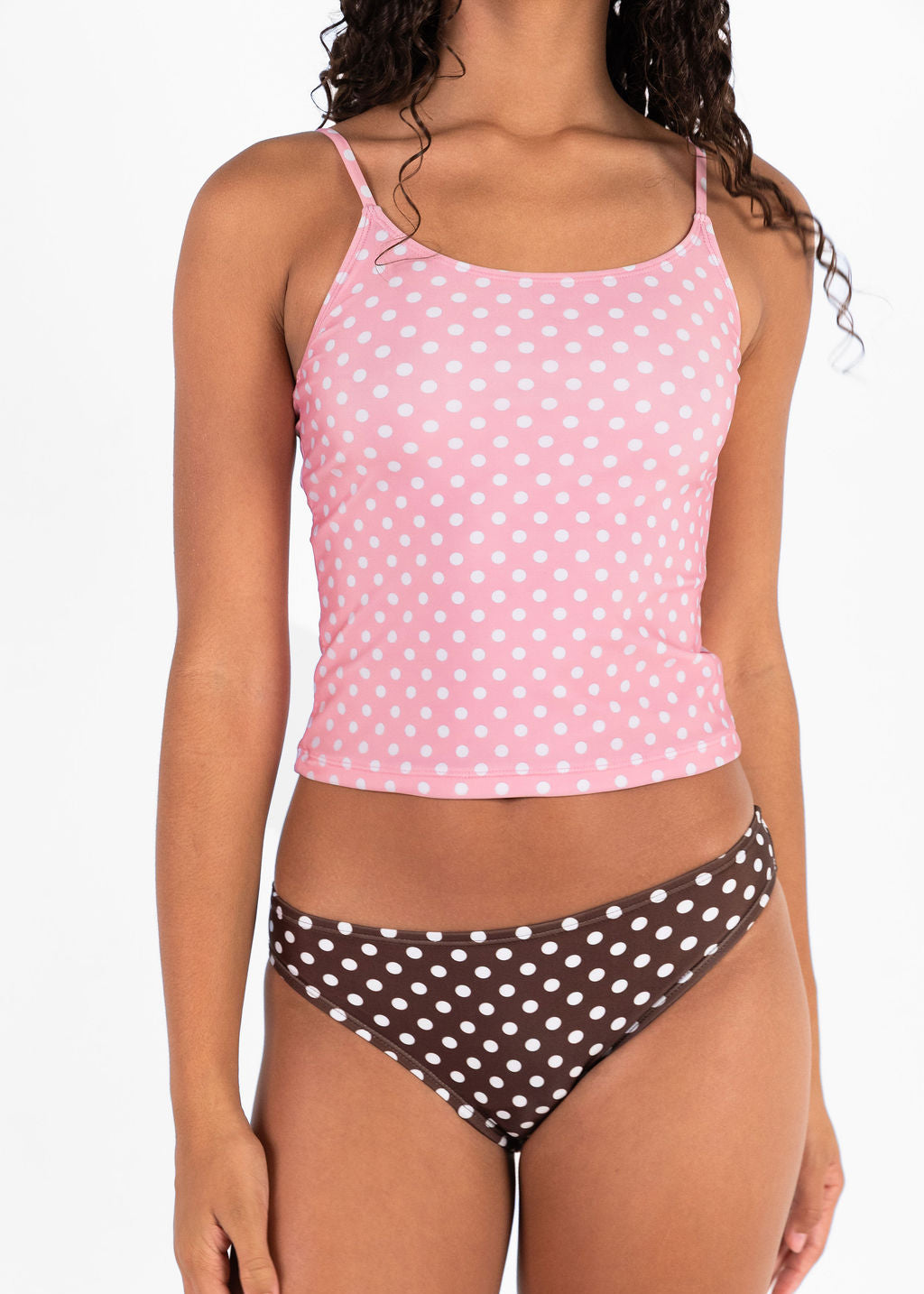 Aquarius Bikini Bottom Brown Polka Dot