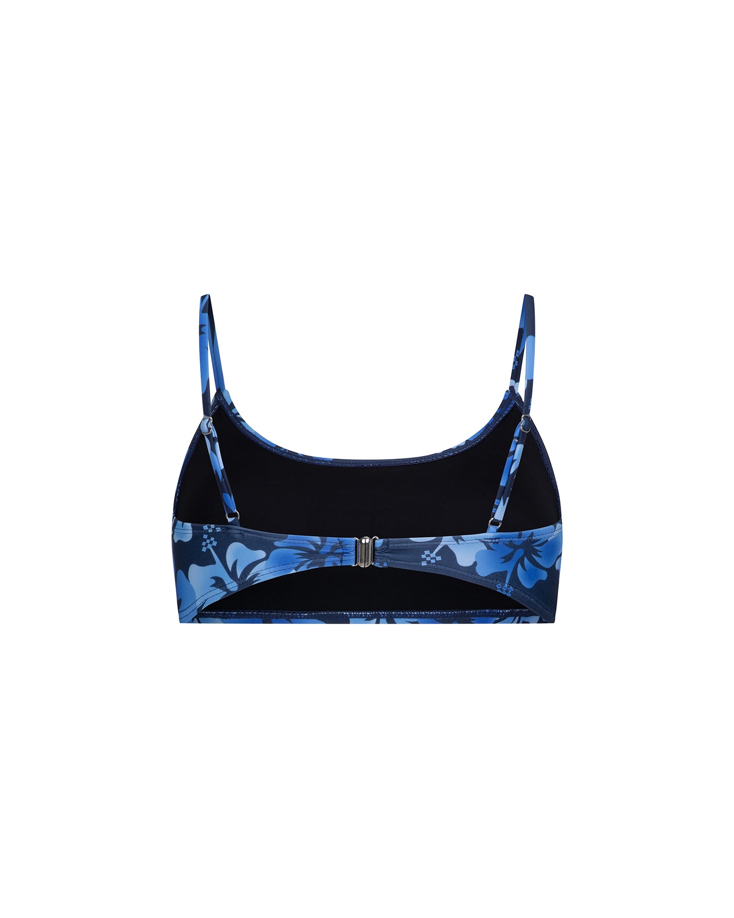 Coconut Bikini Top Blue Floral