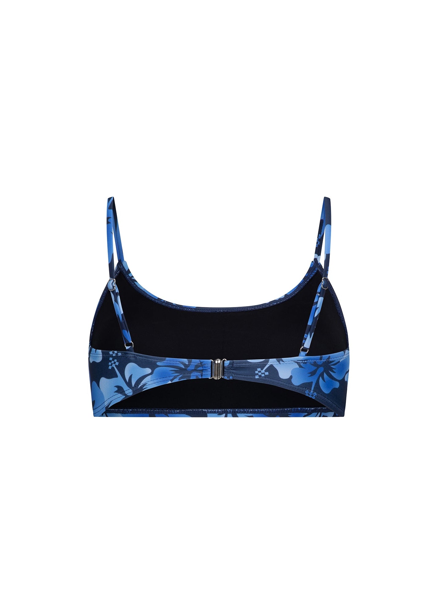 Coconut Bikini Top Blue Floral