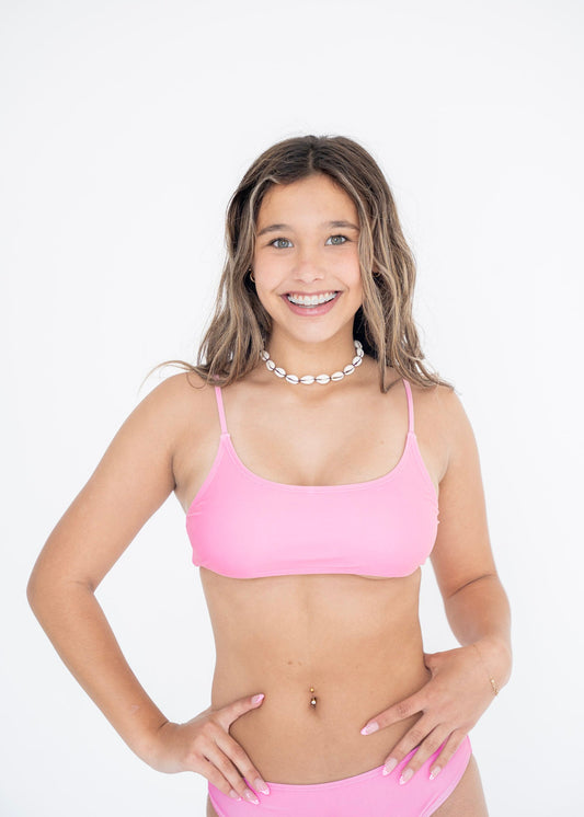 Coconut Bikini Top Pink