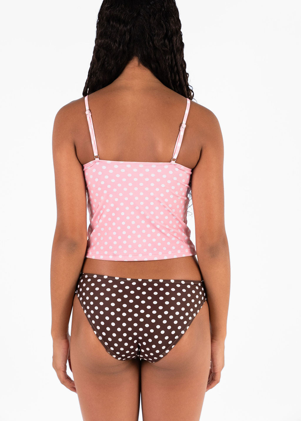 Aquarius Bikini Bottom Brown Polka Dot