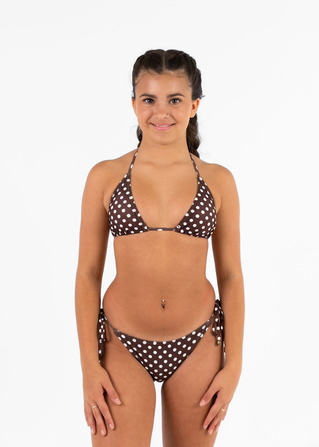Heatwave Bikini Top Chocolate Polka