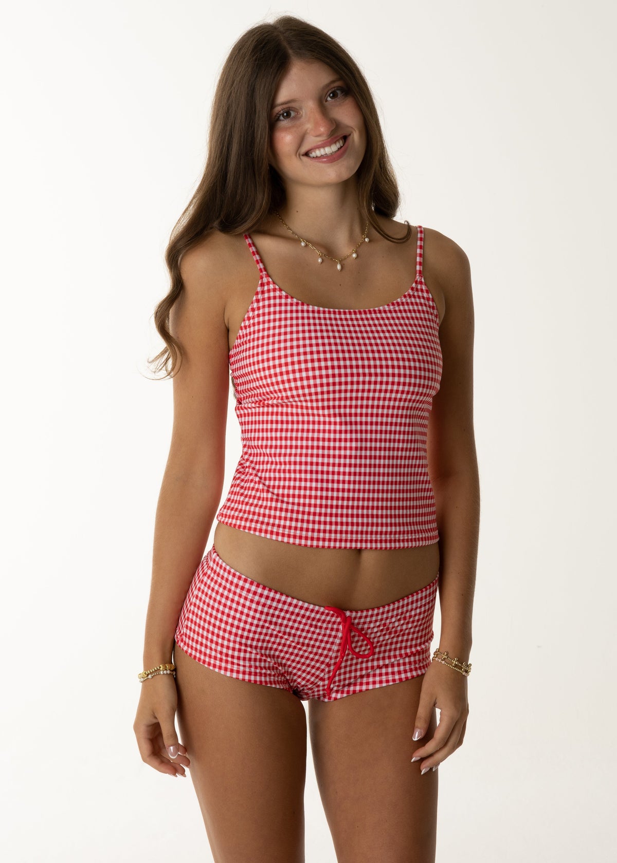 Sunset Shorties Red Gingham
