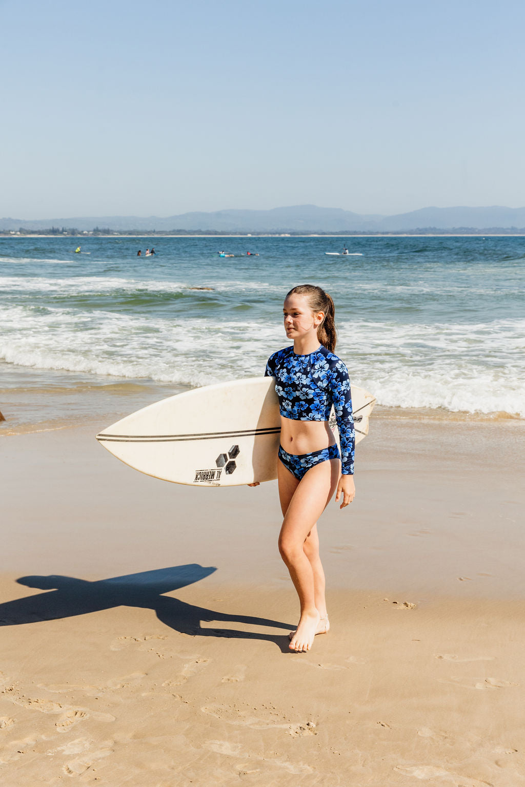 Malibu Long Sleeve Crop Top Teen